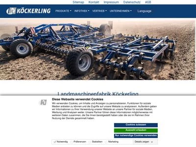 Website von KÖCKERLING GmbH & Co. KG