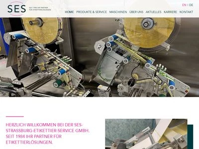 Website von SES Straßburg-Etikettier-Service GmbH