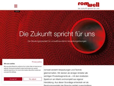 Website von romwell GmbH & Co. KG