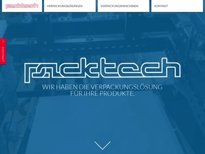 Website von packtech GmbH