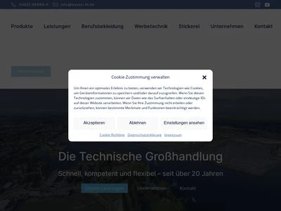 Website von Busse Technischer Großhandel GmbH & Co. KG