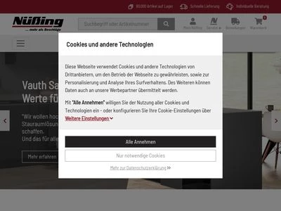 Website von Nüßing GmbH