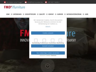 Website von FMD® Möbel GmbH