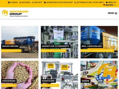 Website von Rottmann Group GmbH