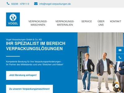 Website von Vogel Industrial Service GmbH und Co. KG