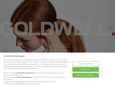 Website von Goldwell - Kao Germany GmbH