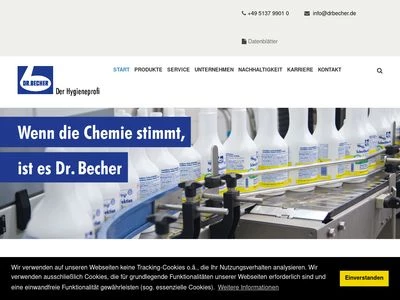 Website von Dr. Becher GmbH