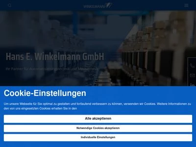 Website von Hans E. Winkelmann GmbH
