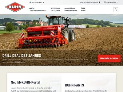 Website von Kuhn Maschinen-Vertrieb GmbH