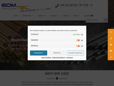 Website von EDM-TEC oHG