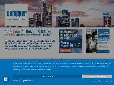 Website von Gampper GmbH