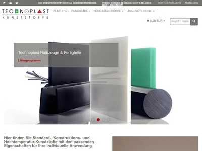 Website von Technoplast v.Treskow GmbH