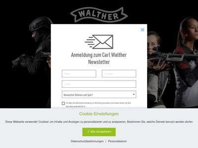 Website von Carl Walther GmbH