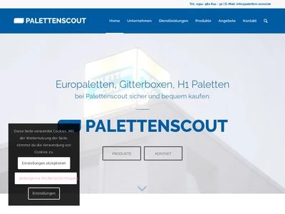 Website von Palettenscout GmbH