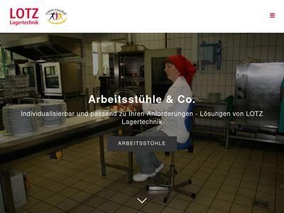 Website von Lotz Lagertechnik GmbH