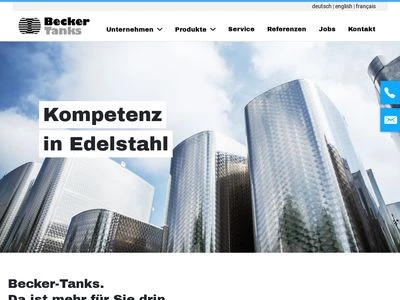 Website von Helmut Becker GmbH