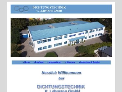 Website von Dichtungstechnik V. Lehmann GmbH