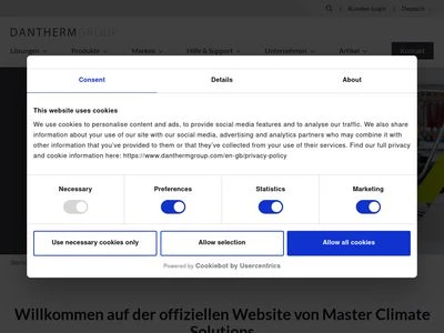 Website von Dantherm GmbH