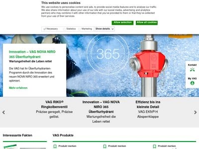 Website von VAG GmbH