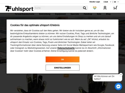 Website von uhlsport GmbH