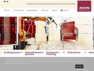 Website von AKON Robotics