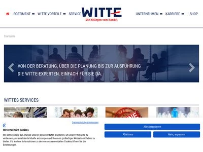 Website von Witte GmbH