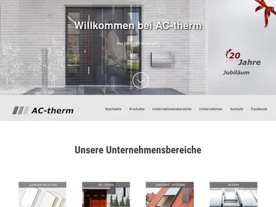 Website von AC-therm GmbH