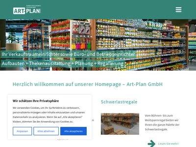 Website von ART-Plan GmbH