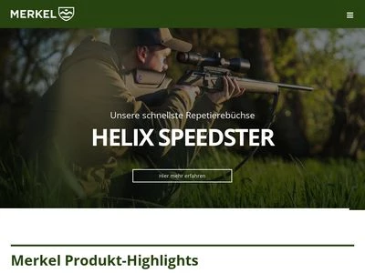 Website von Merkel Jagd- & Sportwaffen GmbH