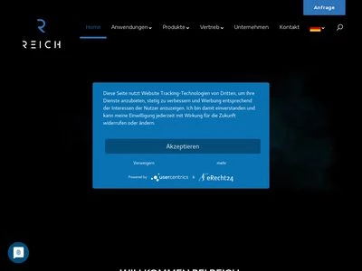 Website von REICH Thermoprozesstechnik GmbH
