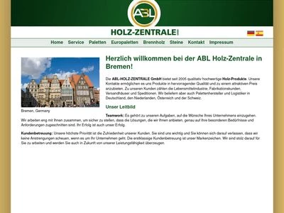 Website von ABL - HOLZ-ZENTRALE GMBH