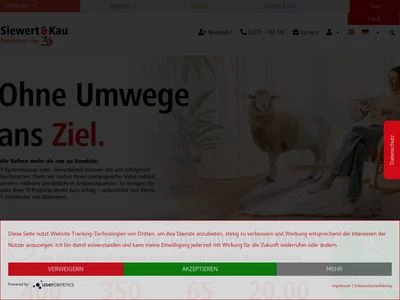 Website von Siewert & Kau Computertechnik GmbH