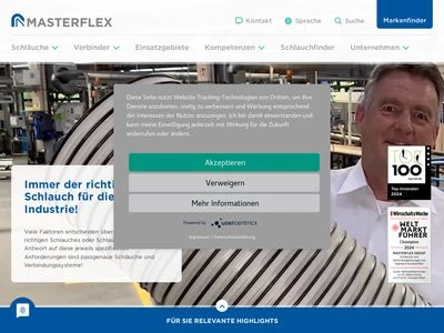 Website von Masterflex SE