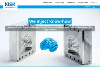 Website von SK Industriemodell GmbH