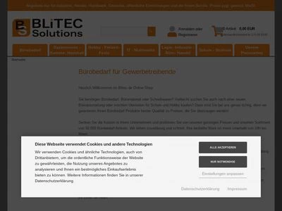 Website von Blitec Solutions