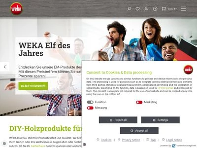 Website von WEKA Holzbau GmbH