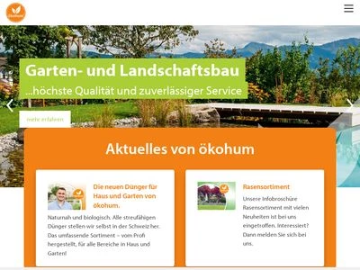 Website von Ökohum GmbH