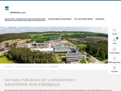 Website von Steinindustrie-Schotterwerke GmbH & Co. KG