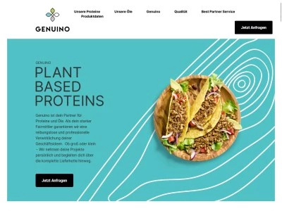 Website von Genuino GmbH