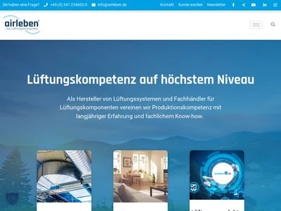 Website von airleben GmbH