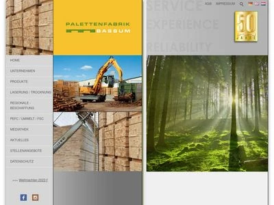 Website von Palettenfabrik Bassum GmbH