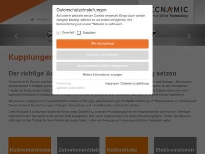 Website von Tecnamic GmbH