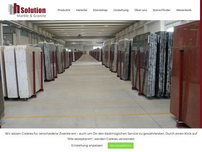 Website von hh-Solution International GmbH