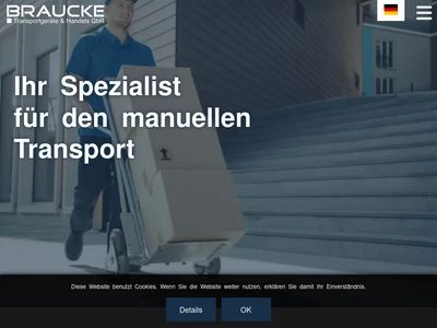 Website von Braucke Transportgeräte & Handels GbR