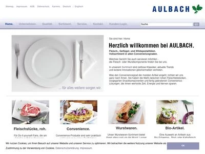 Website von AULBACH GmbH & Co. KG