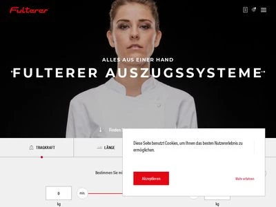 Website von Fulterer AG & Co KG