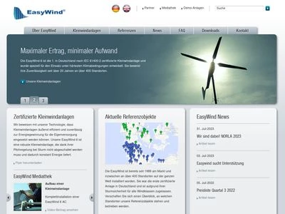Website von EasyWind GmbH