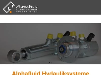 Website von Alphafluid Hydrauliksysteme Müller GmbH