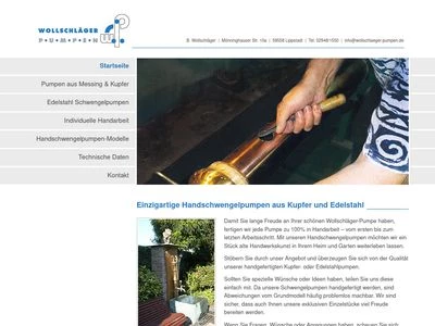 Website von Wollschläger-Pumpen