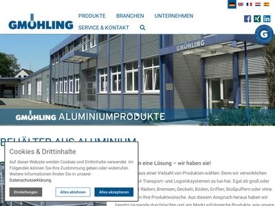 Website von GMÖHLING Transportgeräte GmbH